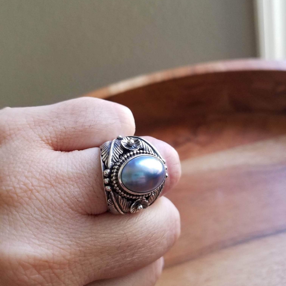 Solid silver ring - Picture 5 of 12